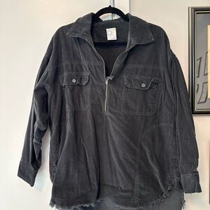 Aerie Charcoal/Black Corduroy Jacket
